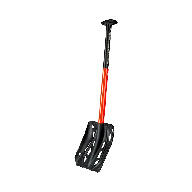 Mammut Alugator Light avalanche shovel in neon orange