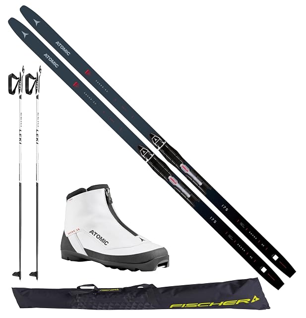Atomic Savor XC cross-country set with women’s boots, poles and ski bag, 175 cm