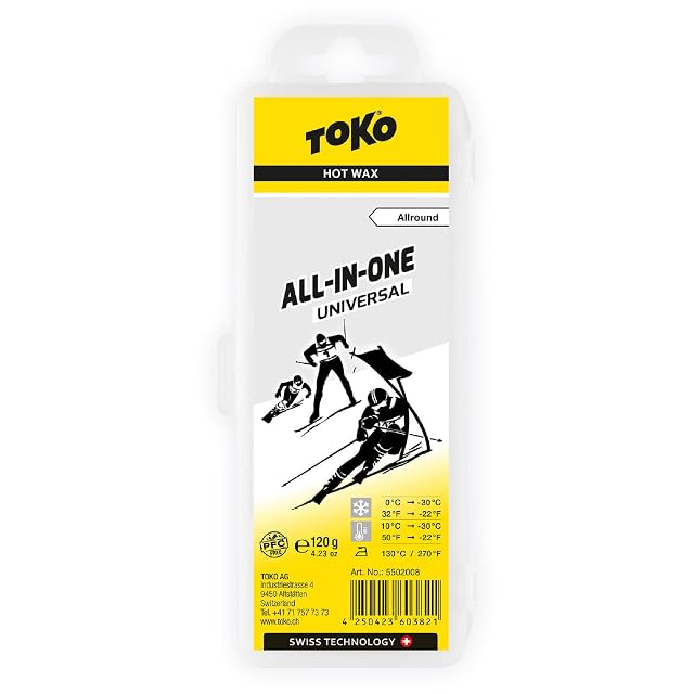 TOKO All-in-One universal hot wax, 120 g, in a case