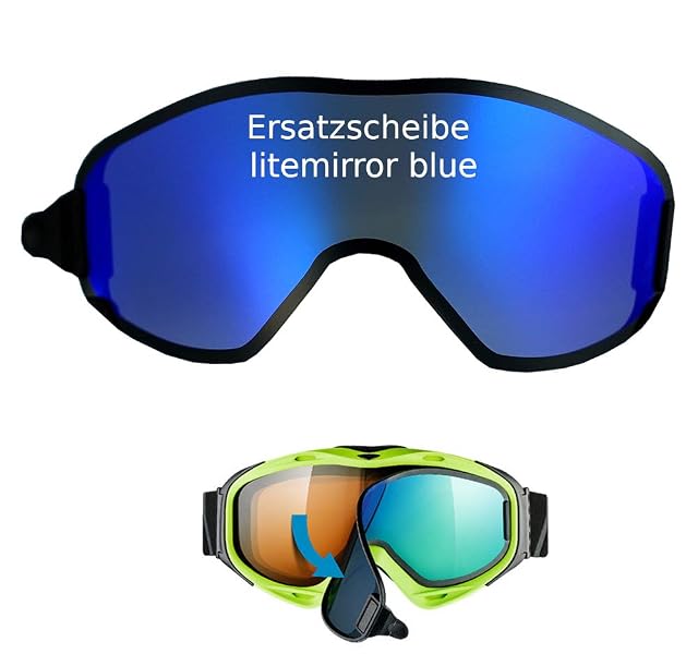 uvex g.gl 300 litemirror blue replacement lens