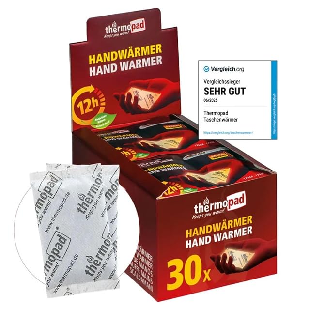 Thermopad box of thirty pairs of hand warmers