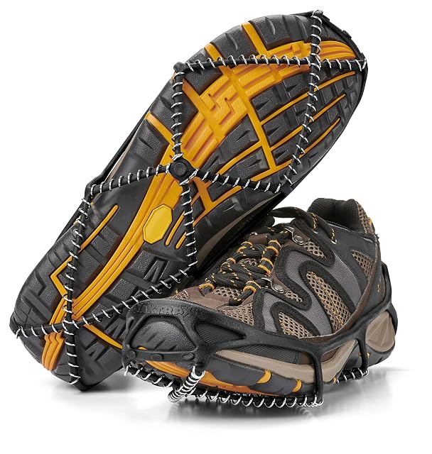 Yaktrax Pro Run traction coils in black