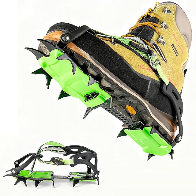 YSUJUAN 14-tooth universal crampons for hiking boots