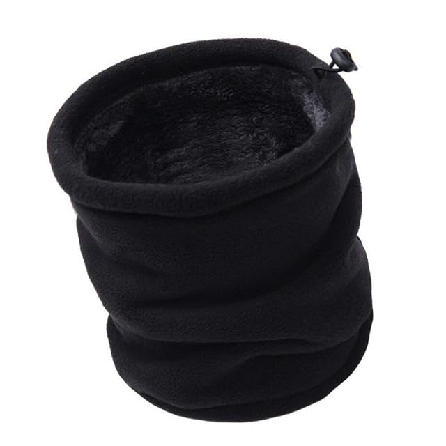 JOGVELO black polar fleece neck warmer tube