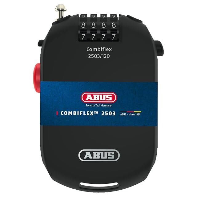 ABUS Combiflex 2503 black retractable cable lock