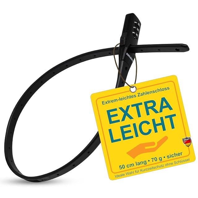 KOHLBURG ultralight cable tie lock with combination code