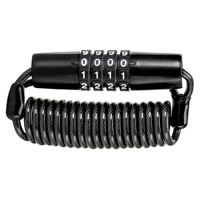ROCKBROS retractable cable lock with four-digit code
