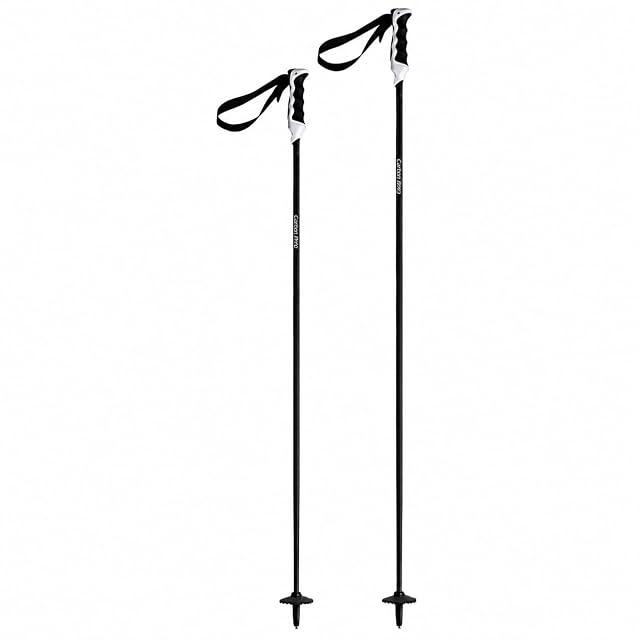 Komperdell Alpin Carbon Black ski pole with Duplo grip