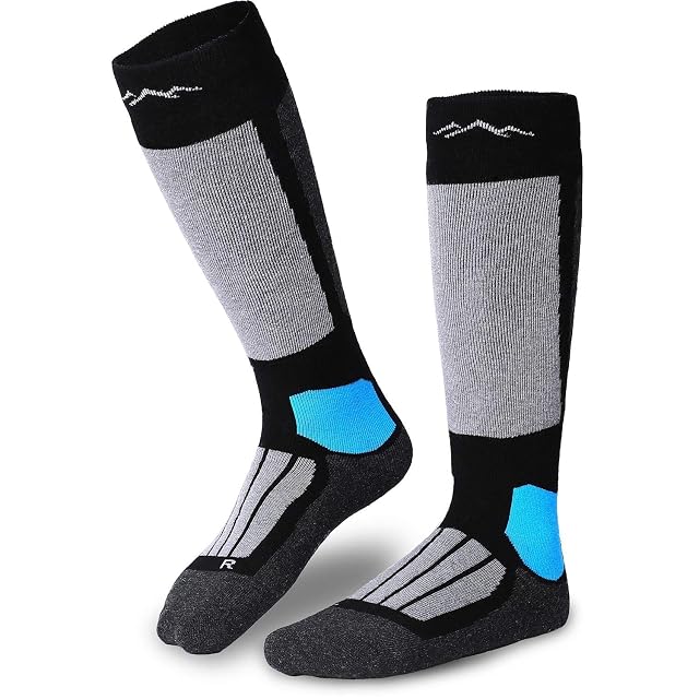 gipfelsport black knee-length ski socks