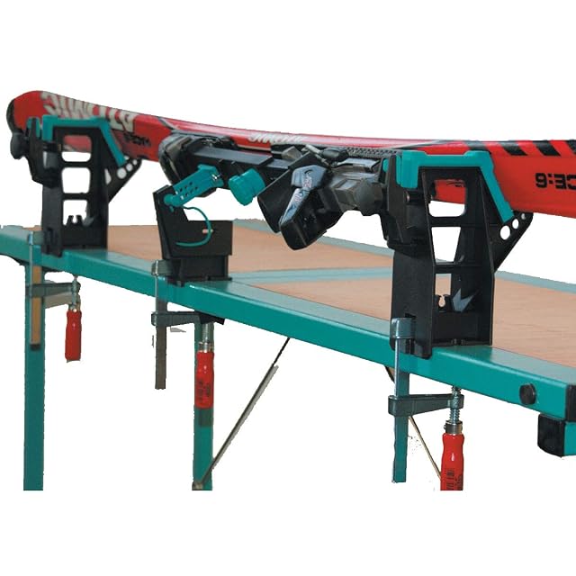 SKS Three Way ski vise with vertical clamp set