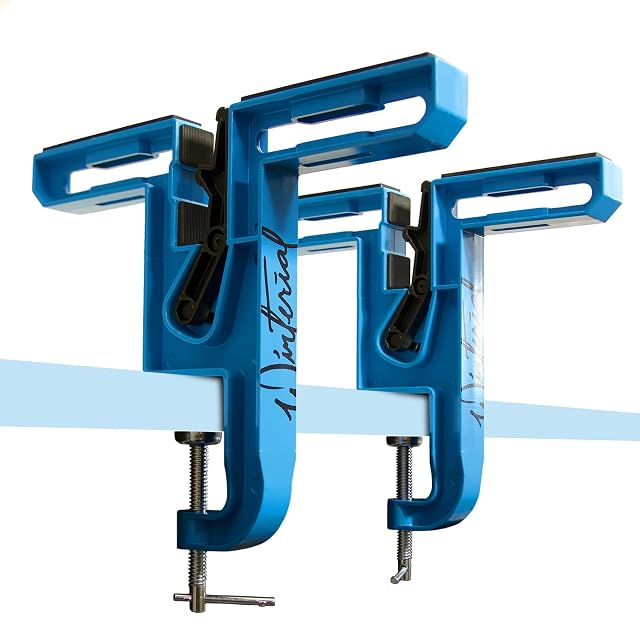 Winterial ski and snowboard vise set with rubber brake retainers
