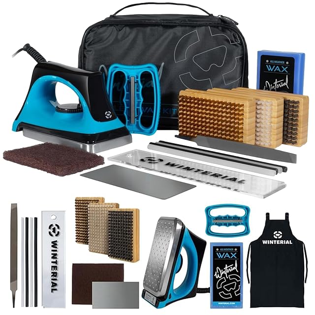 Winterial professional ski and snowboard wax and tuning kit